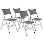 National Public Seating 600 Heavy Duty Plastic Folding Chair, Charcoal Slate, 4/Pack (6204)~#|#~sp160038396_sc7