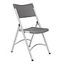 National Public Seating 600 Heavy Duty Plastic Folding Chair, Charcoal Slate, 4/Pack (6204)~#|#~sp160038397_sc7