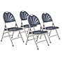 NPS 1100 Series Deluxe Fan Back With Triple Brace Double Hinge Folding Chair, Dark Blue, 4 (1115/4)~#|#~sp160038408_sc7