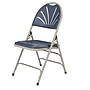 NPS 1100 Series Deluxe Fan Back With Triple Brace Double Hinge Folding Chair, Dark Blue, 4 (1115/4)~#|#~sp160038410_sc7