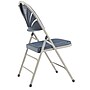 NPS 1100 Series Deluxe Fan Back With Triple Brace Double Hinge Folding Chair, Dark Blue, 4 (1115/4)~#|#~sp160038411_sc7