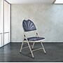 NPS 1100 Series Deluxe Fan Back With Triple Brace Double Hinge Folding Chair, Dark Blue, 4 (1115/4)~#|#~sp160038415_sc7