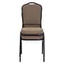 National Public Seating 9300 Series Deluxe Fabric Upholstered Stack Chair, Natural Taupe/Black Sandtex, 2/Pack (9378-BT/2)~#|#~sp160038416_sc7