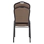 National Public Seating 9300 Series Deluxe Fabric Upholstered Stack Chair, Natural Taupe/Black Sandtex, 2/Pack (9378-BT/2)~#|#~sp160038422_sc7