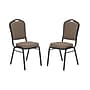 National Public Seating 9300 Series Deluxe Fabric Upholstered Stack Chair, Natural Taupe/Black Sandtex, 2/Pack (9378-BT/2)~#|#~sp160038423_sc7