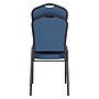 NPS 9300 Series Deluxe Fabric Upholstered Stack Chair, Natural Blue/Black Sandtex, 2/Pack (9374-BT/2)~#|#~sp160038551_sc7