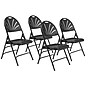 National Public Seating 1100 Series Polyfold Fan Back Triple Brace Double Hinge Folding Chairs, Black, 4/Pack (1110/4)~#|#~sp160038568_sc7