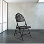National Public Seating 1100 Series Polyfold Fan Back Triple Brace Double Hinge Folding Chairs, Black, 4/Pack (1110/4)~#|#~sp160038575_sc7