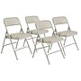NPS 1200 Series Premium Vinyl Padded Folding Chair, Warm Grey/Grey, 4/Pack (1202/4)~#|#~sp160038576_sc7