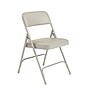 NPS 1200 Series Premium Vinyl Padded Folding Chair, Warm Grey/Grey, 4/Pack (1202/4)~#|#~sp160038577_sc7