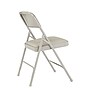 NPS 1200 Series Premium Vinyl Padded Folding Chair, Warm Grey/Grey, 4/Pack (1202/4)~#|#~sp160038581_sc7