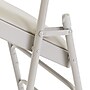 NPS 1200 Series Premium Vinyl Padded Folding Chair, Warm Grey/Grey, 4/Pack (1202/4)~#|#~sp160038583_sc7