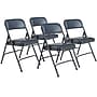 NPS 1200 Series Premium Vinyl Padded Folding Chair, Dark Midnight Blue/Char-Blue, 4/Pack (1204/4)~#|#~sp160038586_sc7