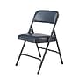NPS 1200 Series Premium Vinyl Padded Folding Chair, Dark Midnight Blue/Char-Blue, 4/Pack (1204/4)~#|#~sp160038588_sc7
