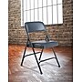 NPS 1200 Series Premium Vinyl Padded Folding Chair, Dark Midnight Blue/Char-Blue, 4/Pack (1204/4)~#|#~sp160038593_sc7