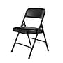 NPS 1200 Series Vinyl Padded Folding Chair, Caviar Black/Black, 4/Pack (1210/4)~#|#~sp160038606_sc7