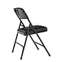 NPS 1200 Series Vinyl Padded Folding Chair, Caviar Black/Black, 4/Pack (1210/4)~#|#~sp160038607_sc7