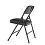 NPS 1200 Series Vinyl Padded Folding Chair, Caviar Black/Black, 4/Pack (1210/4)~#|#~sp160038608_sc7