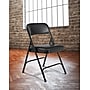 NPS 1200 Series Vinyl Padded Folding Chair, Caviar Black/Black, 4/Pack (1210/4)~#|#~sp160038611_sc7