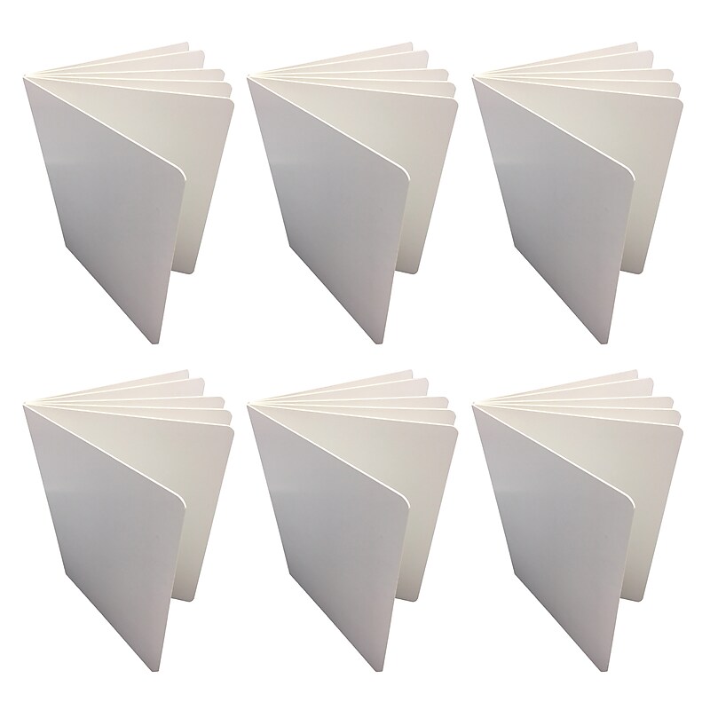 Ashley Productions Blank Chunky Board Book, 6" x 8" Portrait, White, Pack of 6 (ASH10711-6) image 1