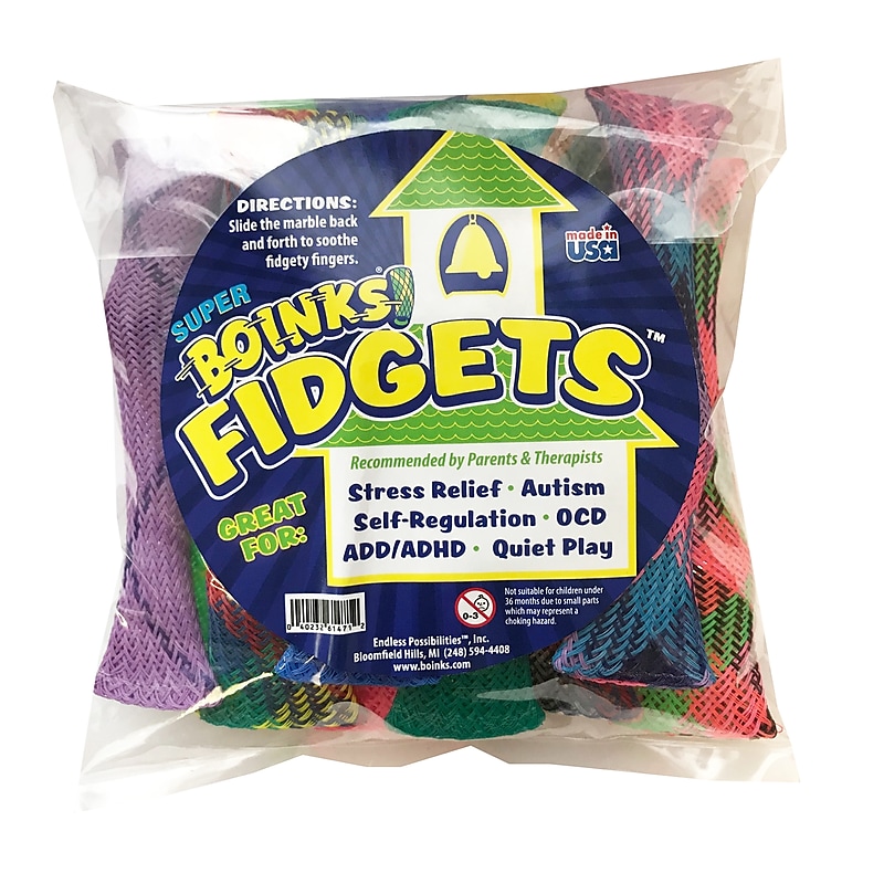 Endless Possibilities Super Boinks Fidgets, Assorted Colors, 10/Pack (EPBSF10P) image 1