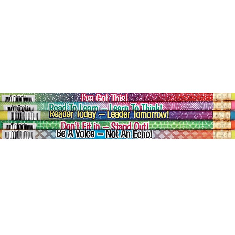 Moon Products Motivate Me Pencils, #2 HB Lead, Box of 144 (JRM53229G) image 1