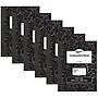 Pacon Composition Notebooks, 9.75" x 7.5", Quad Ruled, 100 Sheets, Black, 6/Bundle (PACMMK37105-6)~#|#~sp160102262_sc7