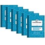 Pacon Composition Notebooks, 9.75" x 7.5", Wide Ruled, 100 Sheets, Blue, 6/Bundle (PACMMK37170-6)~#|#~sp160102274_sc7