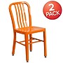 Flash Furniture Colorful Restaurant Chair, Orange, 2 Pack (2CH6120018OR)~#|#~sp160198835_sc7