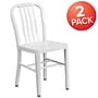Flash Furniture Colorful Restaurant Chair, White, 2 Pack (2CH6120018WH)~#|#~sp160198886_sc7
