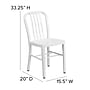 Flash Furniture Colorful Restaurant Chair, White, 2 Pack (2CH6120018WH)~#|#~sp160198890_sc7