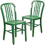 Flash Furniture Colorful Restaurant Chair, Green, 2 Pack (2CH6120018GN)~#|#~sp160198911_sc7