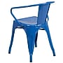 Flash Furniture Colorful Restaurant Chair with Arms, Blue, 4 Pack (4CH31270BL)~#|#~sp160199129_sc7