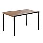 Flash Furniture Lark Rectangular Outdoor Dining Table with Umbrella Holder Hole, Teak (XUDGUH3048)~#|#~sp160199314_sc7