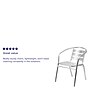 Flash Furniture Restaurant Patio Chair, Aluminum, 4 Pack (4TLH1)~#|#~sp160199801_sc7