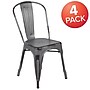 Flash Furniture Colorful Restaurant Chair, Silver Gray, 4 Pack (4ET3534SIL)~#|#~sp160199812_sc7