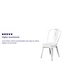 Flash Furniture Colorful Restaurant Chair, White, 4 Pack (4ET3534WH)~#|#~sp160199833_sc7