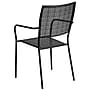 Flash Furniture Patio Arm Chair with Square Back, Black (CO2BK)~#|#~sp160199871_sc7
