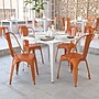 Flash Furniture Colorful Restaurant Chair, Orange, 4 Pack (4CH31230OR)~#|#~sp160200124_sc7