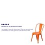 Flash Furniture Colorful Restaurant Chair, Orange, 4 Pack (4CH31230OR)~#|#~sp160200151_sc7