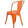 Flash Furniture Colorful Restaurant Chair, Orange, 4 Pack (4CH31230OR)~#|#~sp160200154_sc7