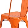 Flash Furniture Colorful Restaurant Chair, Orange, 4 Pack (4CH31230OR)~#|#~sp160200155_sc7