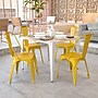 Flash Furniture Colorful Restaurant Chair, Yellow, 4 Pack (4CH31230YL)~#|#~sp160200172_sc7