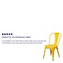 Flash Furniture Colorful Restaurant Chair, Yellow, 4 Pack (4CH31230YL)~#|#~sp160200175_sc7