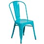Flash Furniture Colorful Restaurant Chair, Crystal Teal-Blue, 4 Pack (4ET3534CB)~#|#~sp160200200_sc7