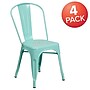 Flash Furniture Colorful Restaurant Chair, Mint Green, 4 Pack (4ET3534MINT)~#|#~sp160200203_sc7