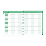Blue Sky Floral Ditsy Dapply Light Weekly & Monthly Lesson Planner, 8.5" x 11" (132002-A23)