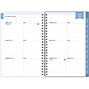 2022-2023 Blue Sky Day Designer Climbing Floral Blush 5" x 8" Academic Weekly & Monthly Planner, Multicolor (137881-A23)