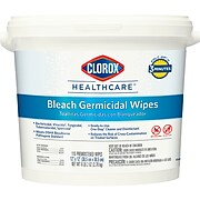 Clorox Healthcare® Bleach Germicidal Wipes, 110 Count Bucketl (30358)