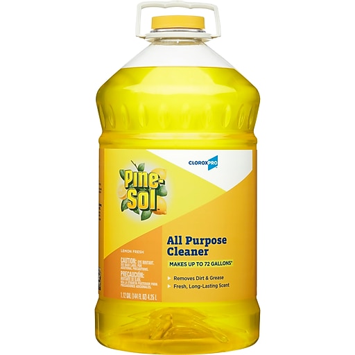 Pine Sol Cloroxpro All Purpose Cleaner Lemon Fresh 144 Fl Oz, Can U Use Pine Sol On Hardwood Floors